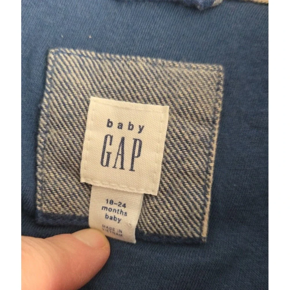 Baby Gap Boys 18-24 Mos Flannel Trucker Chore Jacket Quilted Corduroy Collar Y2K